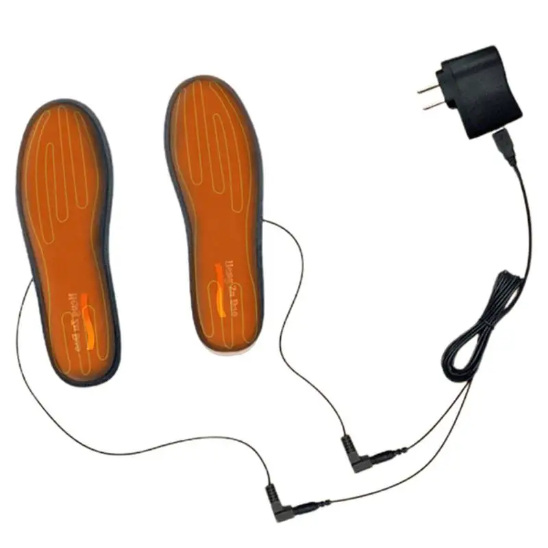 USB Beheizte Schuheinlagen Füße Wärmer Socken Pad Matte Elektrische Heizung Einlegesohlen Waschbar Warme Thermische Winter Einlegesohle Für Wandern Wandern