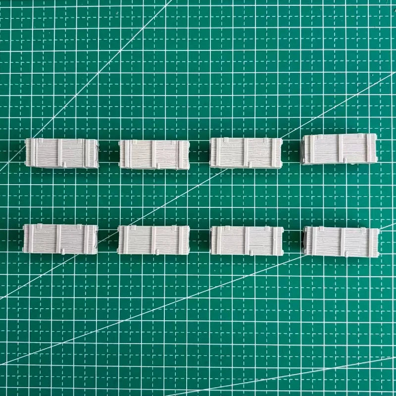 Zestaw do samodzielnego montażu modelu pojazdu wojskowego z żywicy odlewanej w skali 1/35, skrzynka na amunicję (8 szt.), model sceniczny, niezmontowany, niepomalowany.