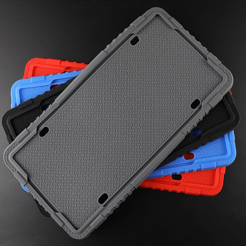 For Volkswagen VW Car Silicone License Plate Frame Kit Waterproof Antirust Number Plates Holder Bracket for US Canada Auto - view 4