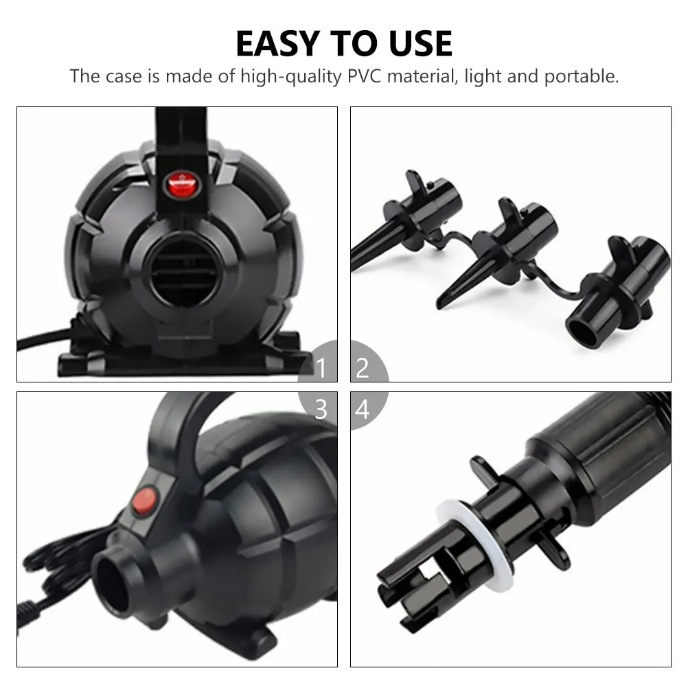 

1Set 600W Electric Air Pump Portable Lightweight Fast Inflate Deflate Inflatable Pump for Home Use Home Inflator