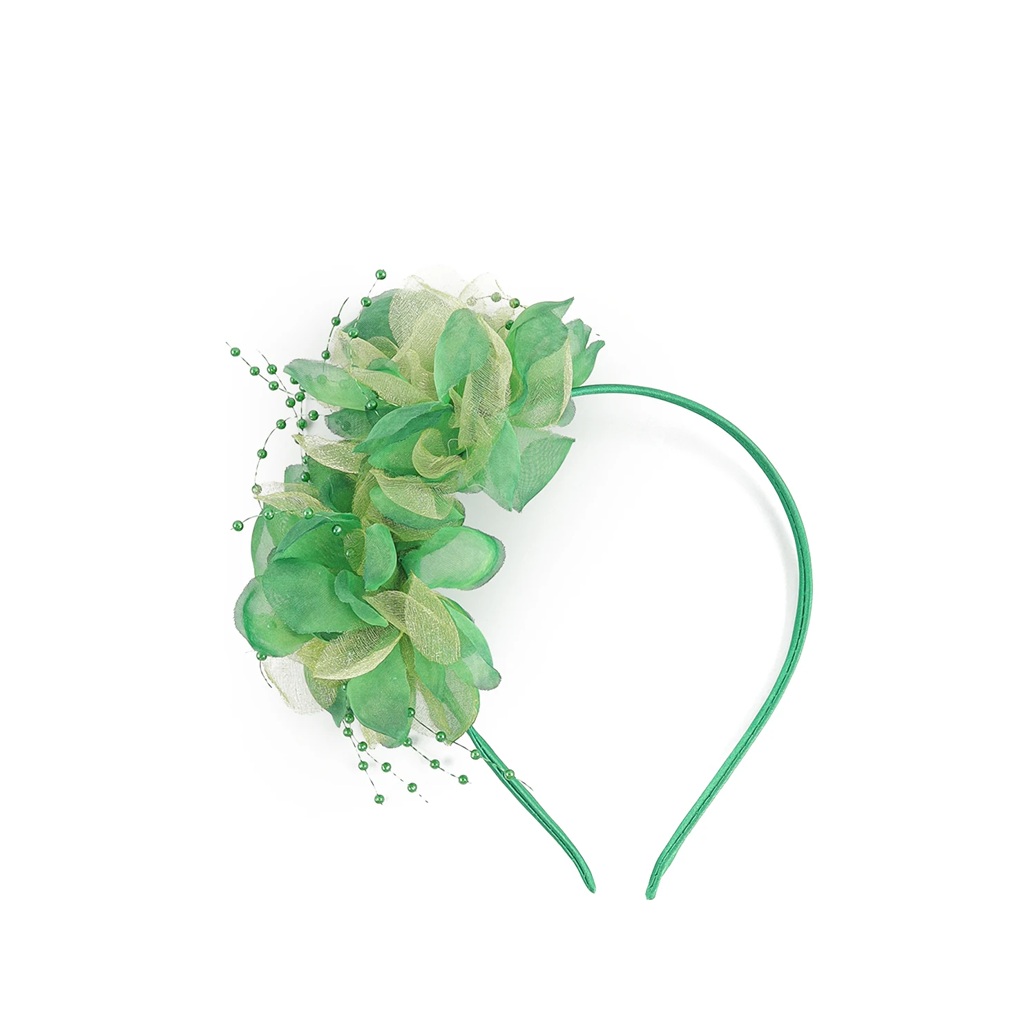 Unique Colorful Cocktail Feather Accessories Camouflage Party Elegant Beads Headband Beauty Flower Headdress for Women Ladies