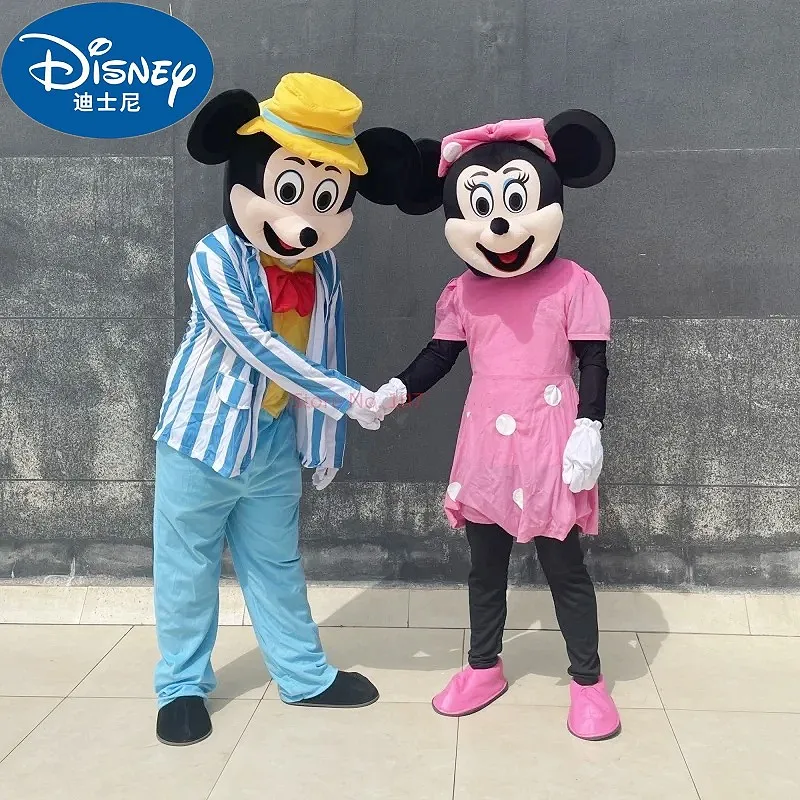 

Customized Disney Mickey Minnie Mouse Mascot Set Classic Cartoon Characters Advertising Events Party Adult Costume Large Mascot