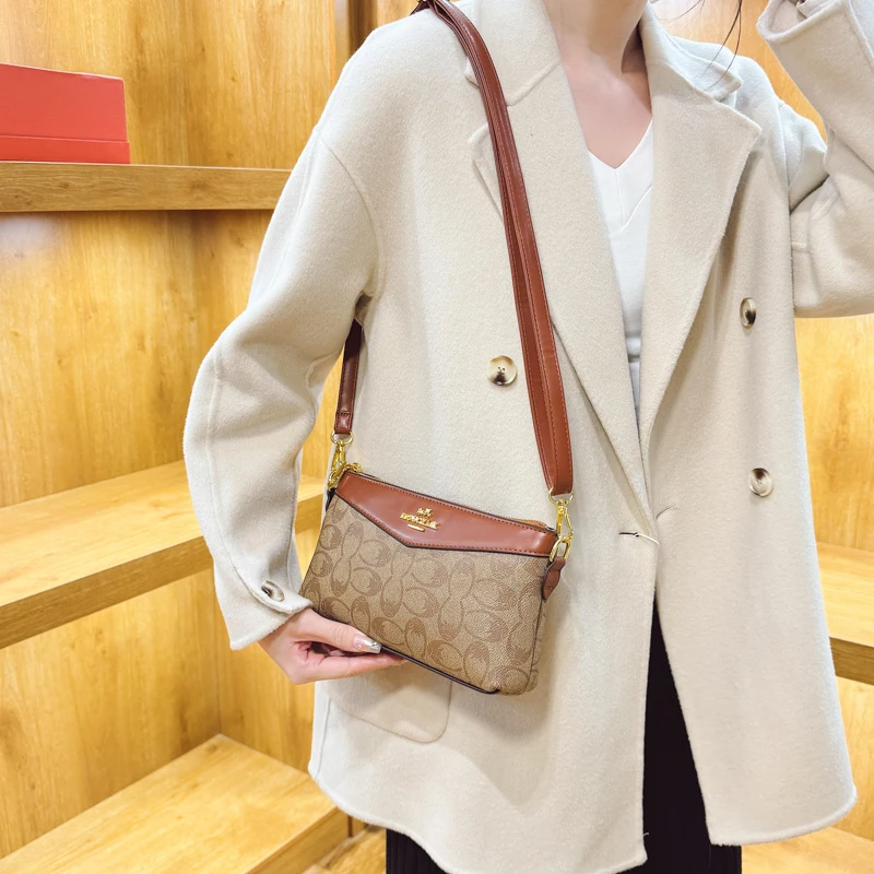 

Элегантная модная женская кожаная сумка через плечо, роскошная дизайнерская сумка-тоут, классическая сумка через плечо для стильных дам