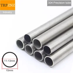 OD15mm 304 stainless steel precision tube Outer diameter 15mm wall thick 1/1.5 /2 mm tolerance 0.05mm polish inside outside