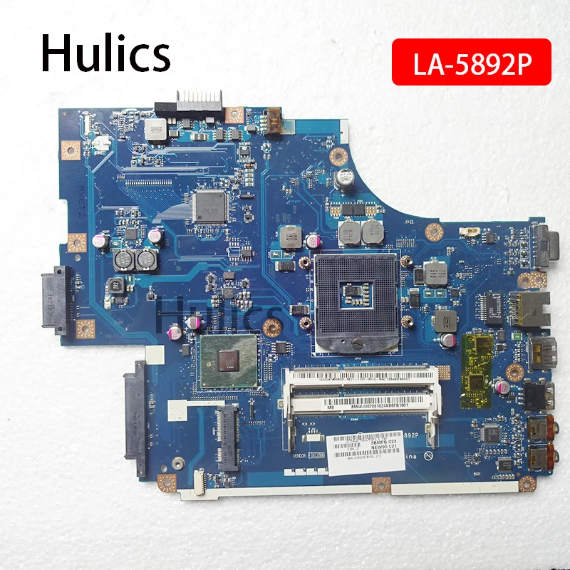 

Hulics Used For ACER Aspire 5741 5742 Laptop Motherboard LA-5892P MBTVF02001 Mainboard PGA989 DDR3