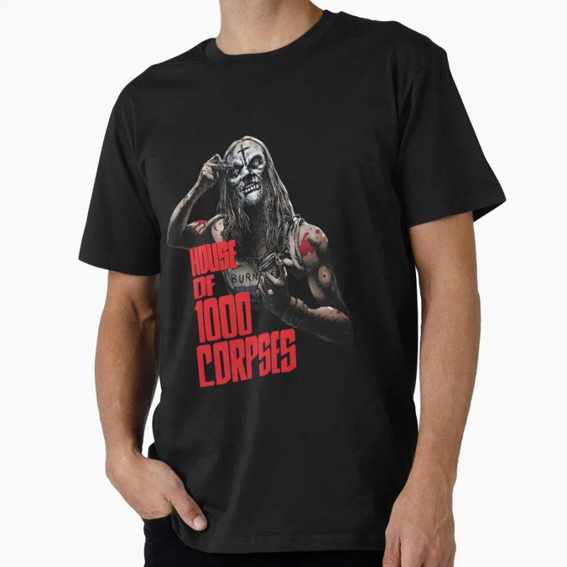 

Halloween 90s Retro Captain Spaulding House of 1000 corpses Rob zombie t shirt Horror movie Clothes All size Tops S-6XL