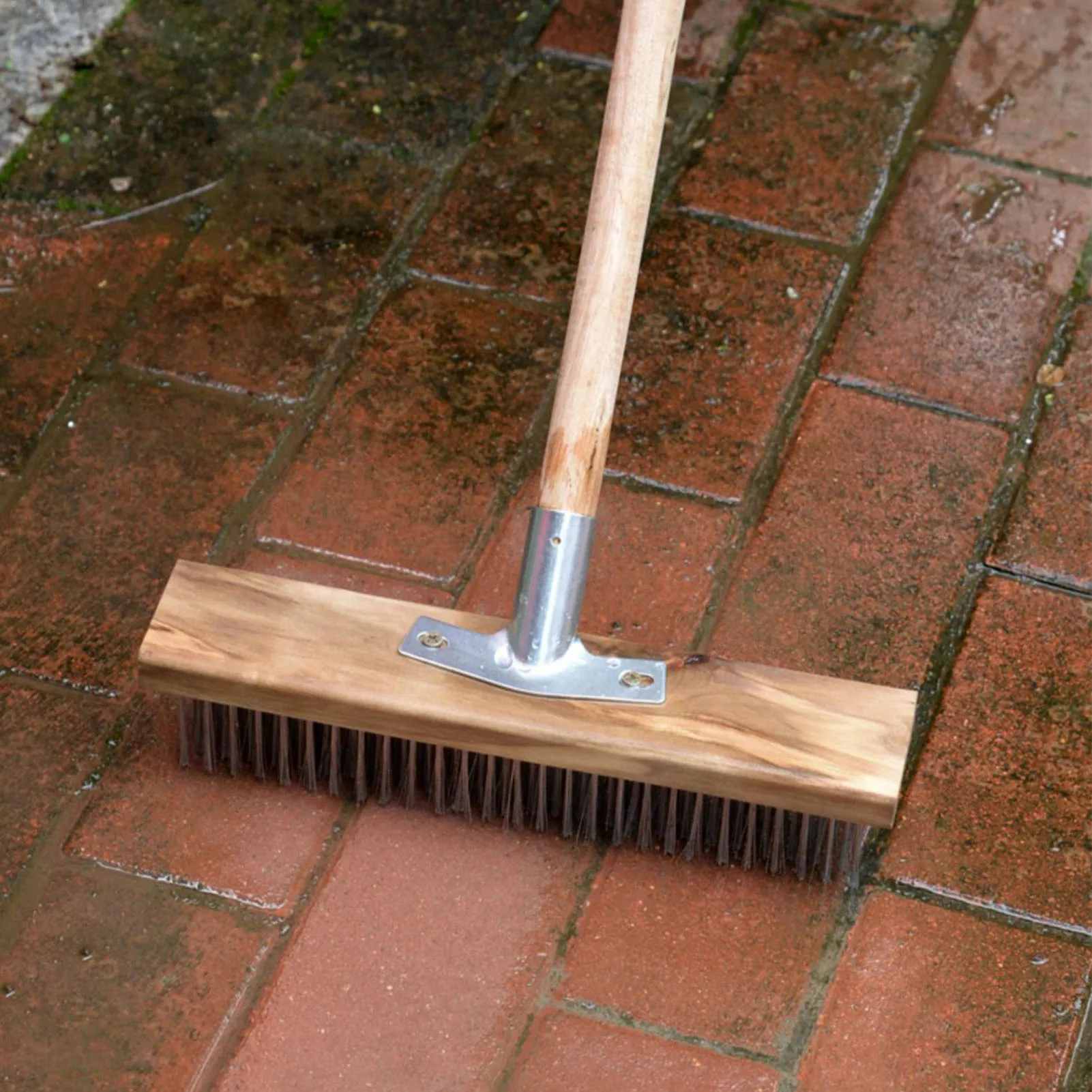 Heavy Duty Floor Brush Heavy Duty Rough  Floor Brush Stainless Steel Wire Deck Scrub Cleaning Tool 20cm Floor Scrub Brush