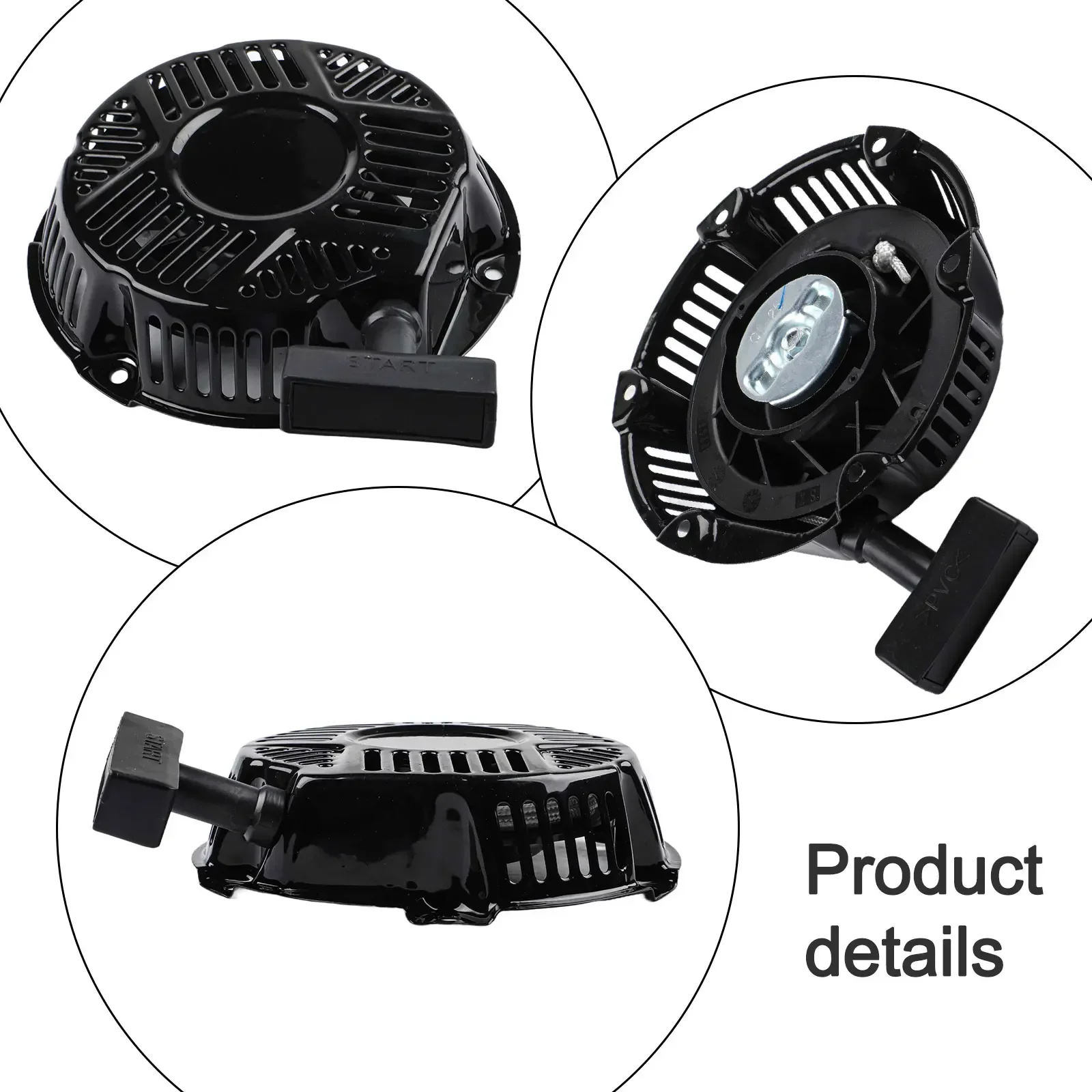 Recoil starter black for BM80525VNM 212cc engine fits For BM803300H pressure washer pull plate 170 pressure washer