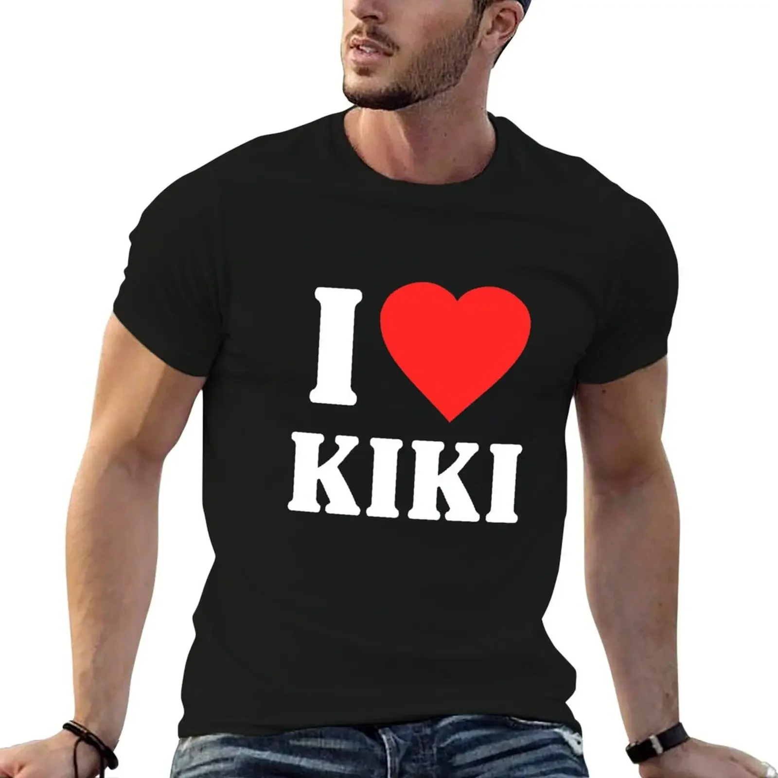 I Love Kiki T-Shirt summer top graphic tee shirt Aesthetic clothing new edition plain black t shirts men