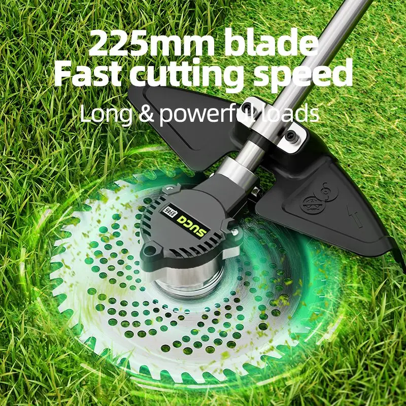 SUCA sc-6202 40V Cordless Brush Cutter Power Grass Trimmer Lithium Battery Cut Grass Machine string trimmer lawn mower