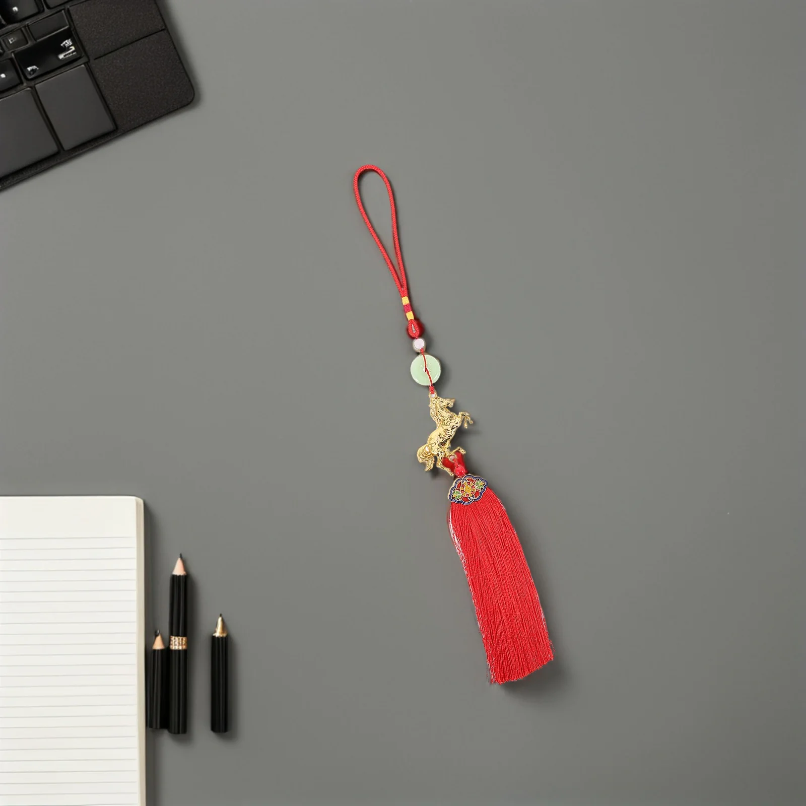 2026 Sternzeichen Pferd Chinesischer Knoten Quaste Feng Shui Anhänger Hängende Verzierung Frühlingsfest Neujahr Dekor Chinesischer Knoten