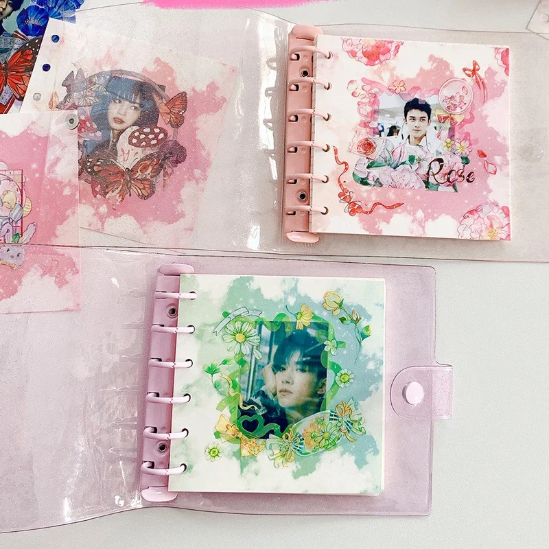 Imagem -05 - Mini Folha Solta Bolso Memo Pads Papel de Enchimento Recarga Espiral Binder Índice Páginas Internas Kpop Decoração Agenda Kawaii 30 Folhas a7