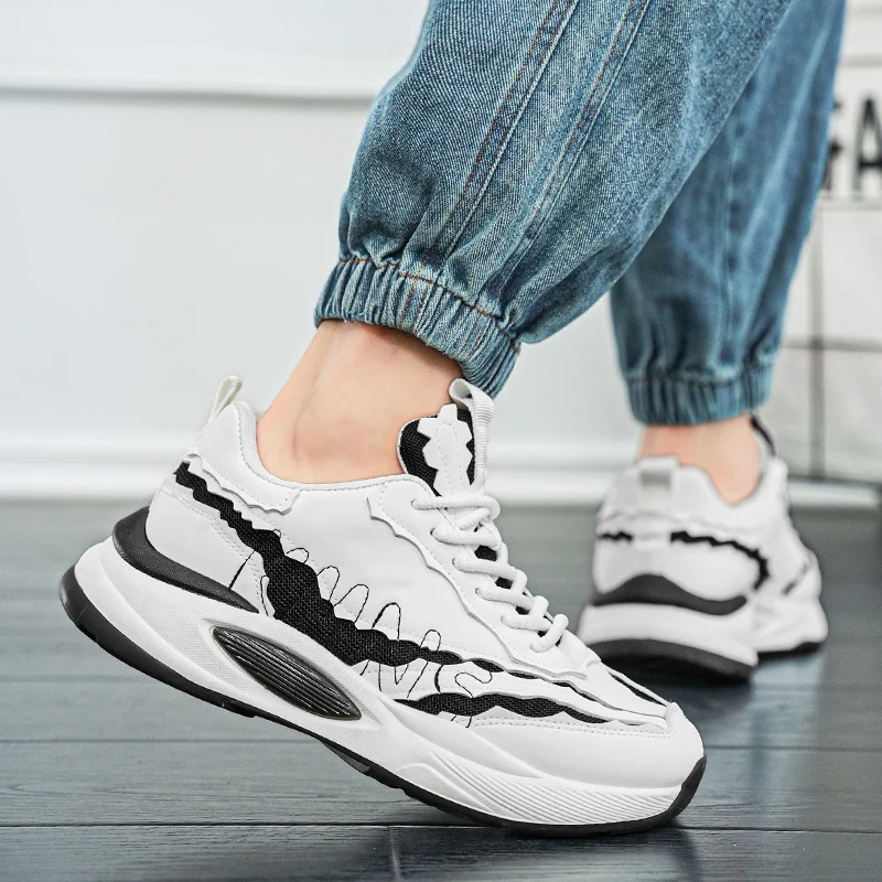 أحذية Agan الرجالية الجديدة للخريف - أحذية رياضية أنيقة كاجوال خفيفة الوزن قابلة للتنفس ومضادة للانزلاق ومقاومة للاهتراء #4