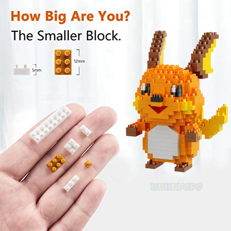 Pokémon Doll Miniature Diamond Small Particles Assembled DIY Puzzle Building Block Pikachu Animal Model Pokémon Building Block