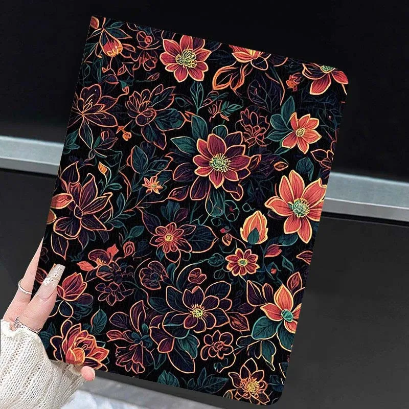Beautiful Painted Flower Art Popular For Huawei MediaPad MatePad Honor Pro V6 9 V8 X9 X 10 13.3 11 Inch Pen Tray Tablet Case