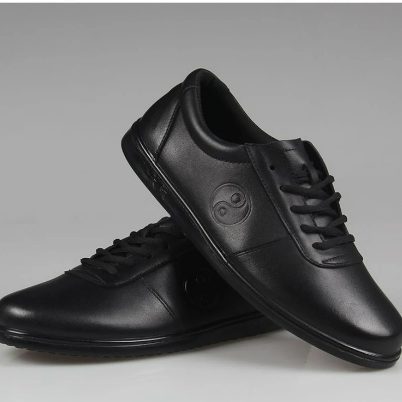

Autumn Martial Arts Shoes Men Women Black White Tai Chi shoes Unisex Luxury Brand Wushu Shoe Couples Designer Leather Gym Shoe