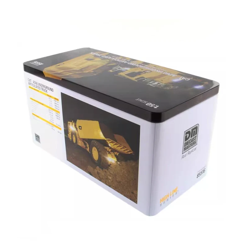 

DM литой под давлением 1:50 CAT AD60 подземный шарнирный грузовик с подсветкой, инженерная модель автомобиля из сплава 85516, коллекция украшений, подарок