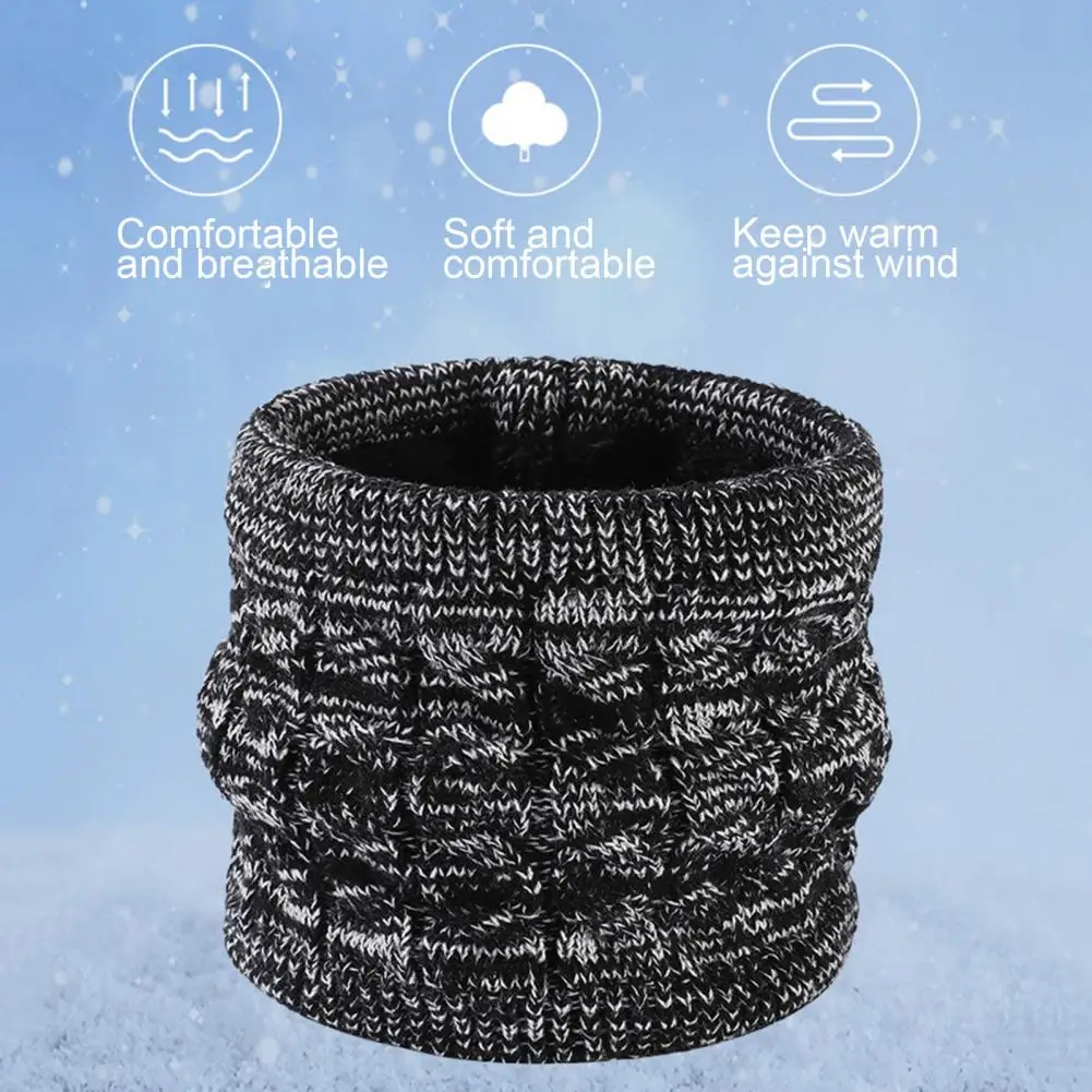 Ademende winteraccessoires Winter Outdoor Fietsen Dome Neck Warp Set met handschoenen Dik gebreid voor winddicht