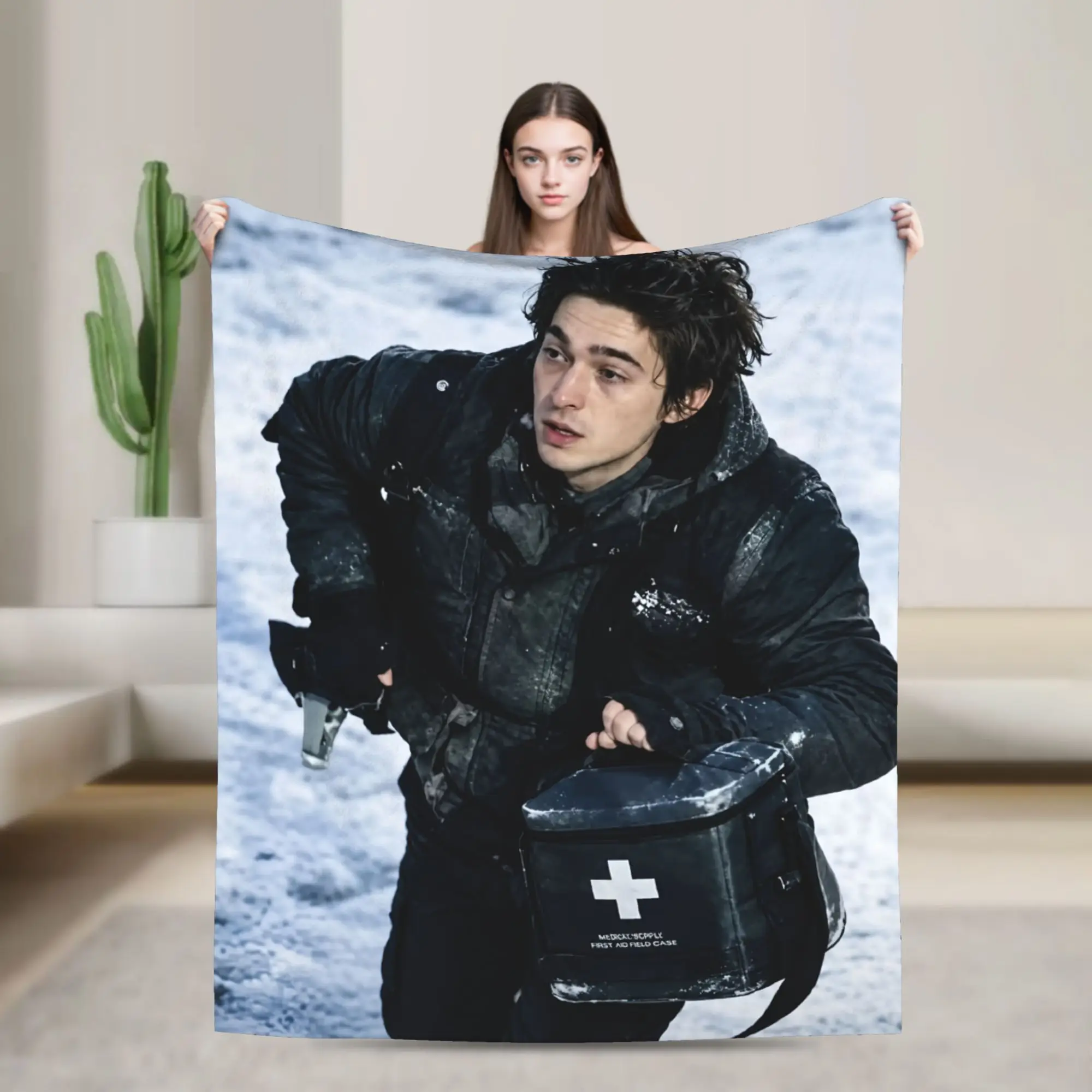 Bryan Austin Abrams Blanket Flannel Textile Decor R-Residents Night Undead Evil Multi-function Soft Throw Blanket for Bed Quilt