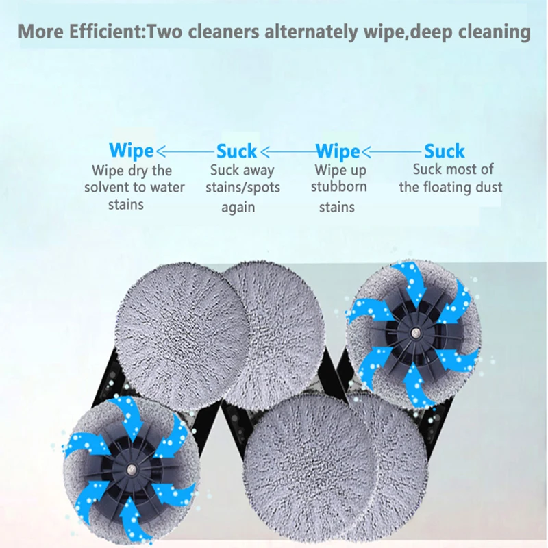 For Hobot 168 188 mop pro accessories High Quality Window Cleaning Weeper sweeping Cloth Robot Vacuum Cleaner spare Parts