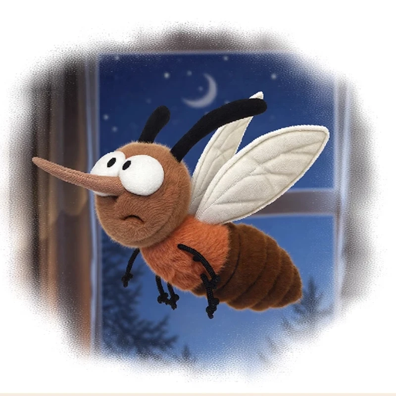 الأصلي البعوض دودوم ألعاب من نسيج مخملي مضحك دمية دمية وسادة نوم دمية فتاة هدية عيد ميلاد الحلي لإرسال الأصدقاء إلى الأطفال