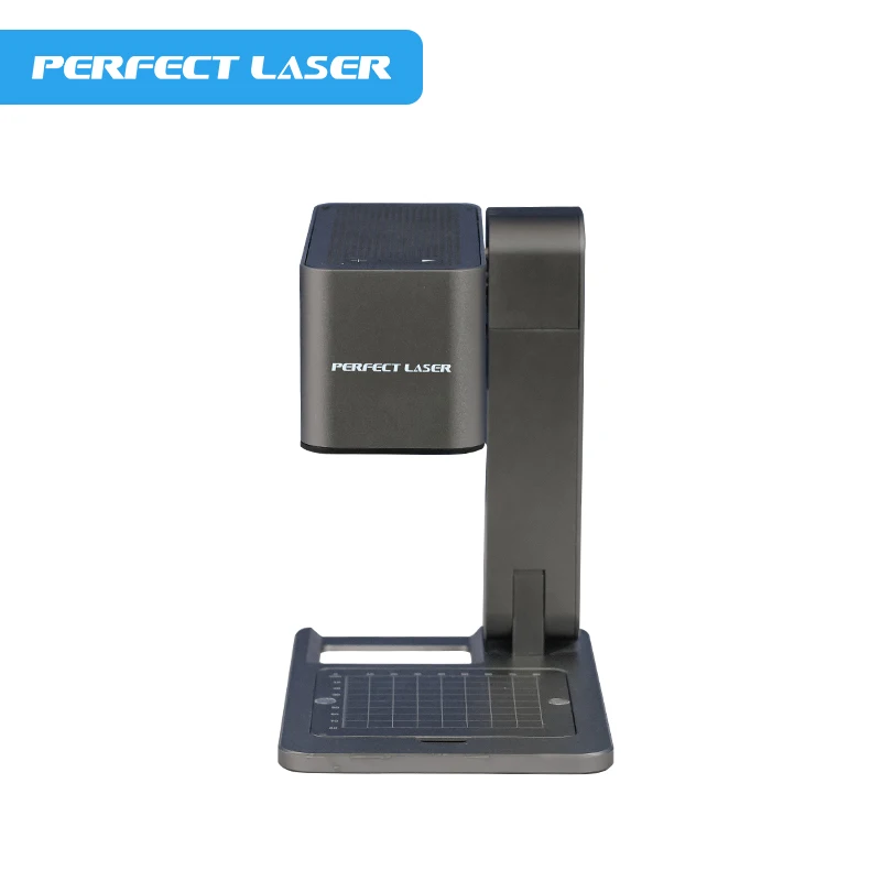Perfect Laser 3W 5W Desktop Portable Handheld Small Mini Laser Marking Engraving Marker Machine for Wood Leather Plastic Glass view 2