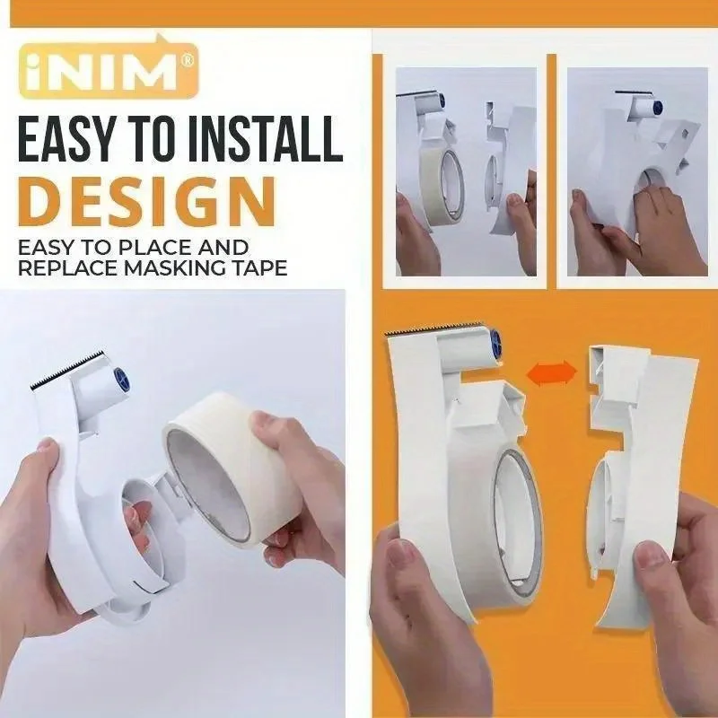 1pc Tape Dispenser, Suitable for 4.78-5.08cm x 54.86m Standard Tape – Designed for Painting, Packaging, Flooring & Wall Projects