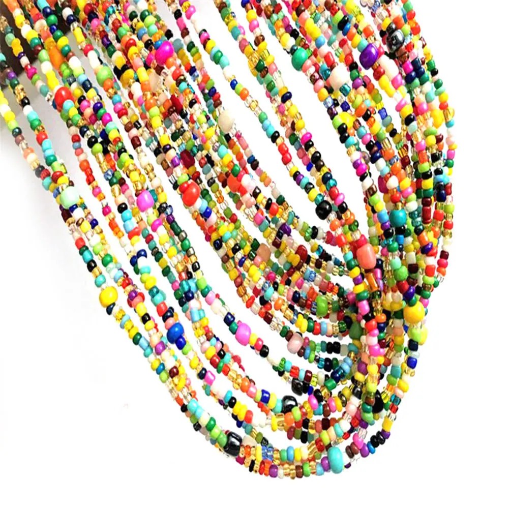 سلسلة البطن مطرزة للنساء ، سلاسل الجسم الطبقات ، نمط بوهو ، ملحق الجسم الهذيان ، ارتداء حزب الشاطئ #6