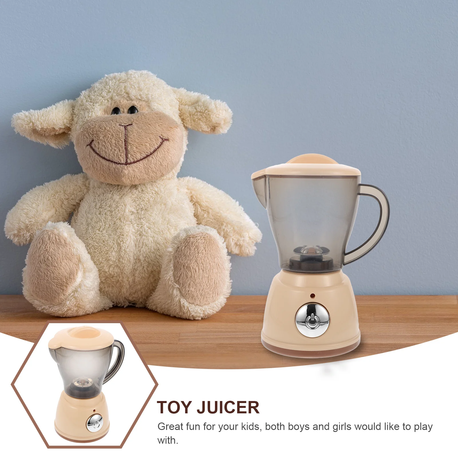 1Pcs Creative Mini Juicer Machine for Kids Hands-on Skill Development Educational Plaything with Fun Sound Desktop Decoration