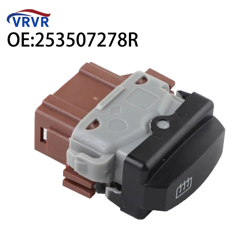 253507278R 25350-7278R Botón de interruptor calefactable para asiento de coche para Renault DusI 2011-14 para Renault Logan 2011-2014