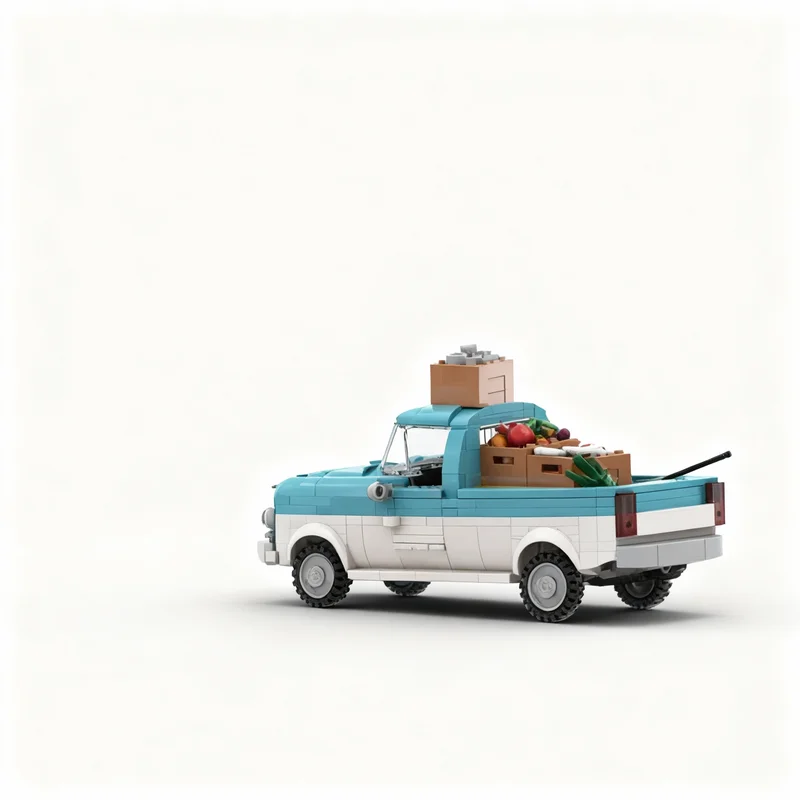 547 stks MOC Texas Farm Truck Windmolen Auto's Model Bouwstenen Constructie Kerstcadeaus DIY Idee Creatief Speelgoed Onderwijs