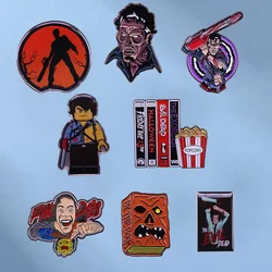 Horror Movie The Evil Dead Brooch 80s Horror Ghost Badge Punk Brooch Halloween Costume Accessories Wholesale
