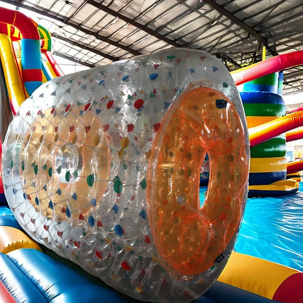 

Hot Sale Inflatable Water Play Equipment Water Bike Floating Roller For Sale