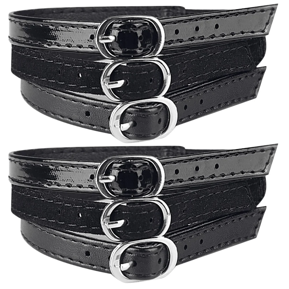 3 أزواج قابل للتعديل الاستخدام اليومي كعب الأشرطة تحديد مشبك حزام الحذاء الإناث عالية الكعب العصابات ملحق أحذية الأشرطة للكعب #5