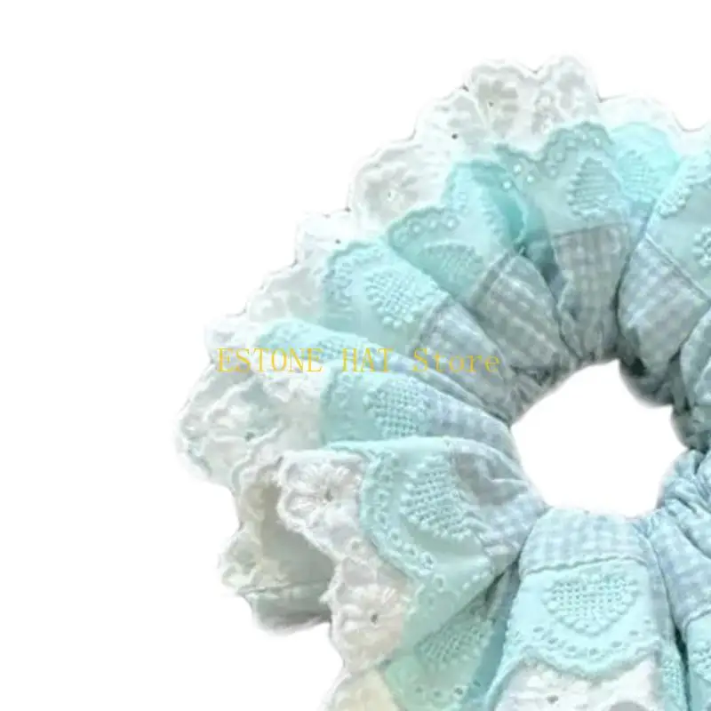 49MF مرنة الدانتيل تقليم حبل الشعر ناعم مرنة الحبل للمرأة الفتاة استخدام ذيل الحصان