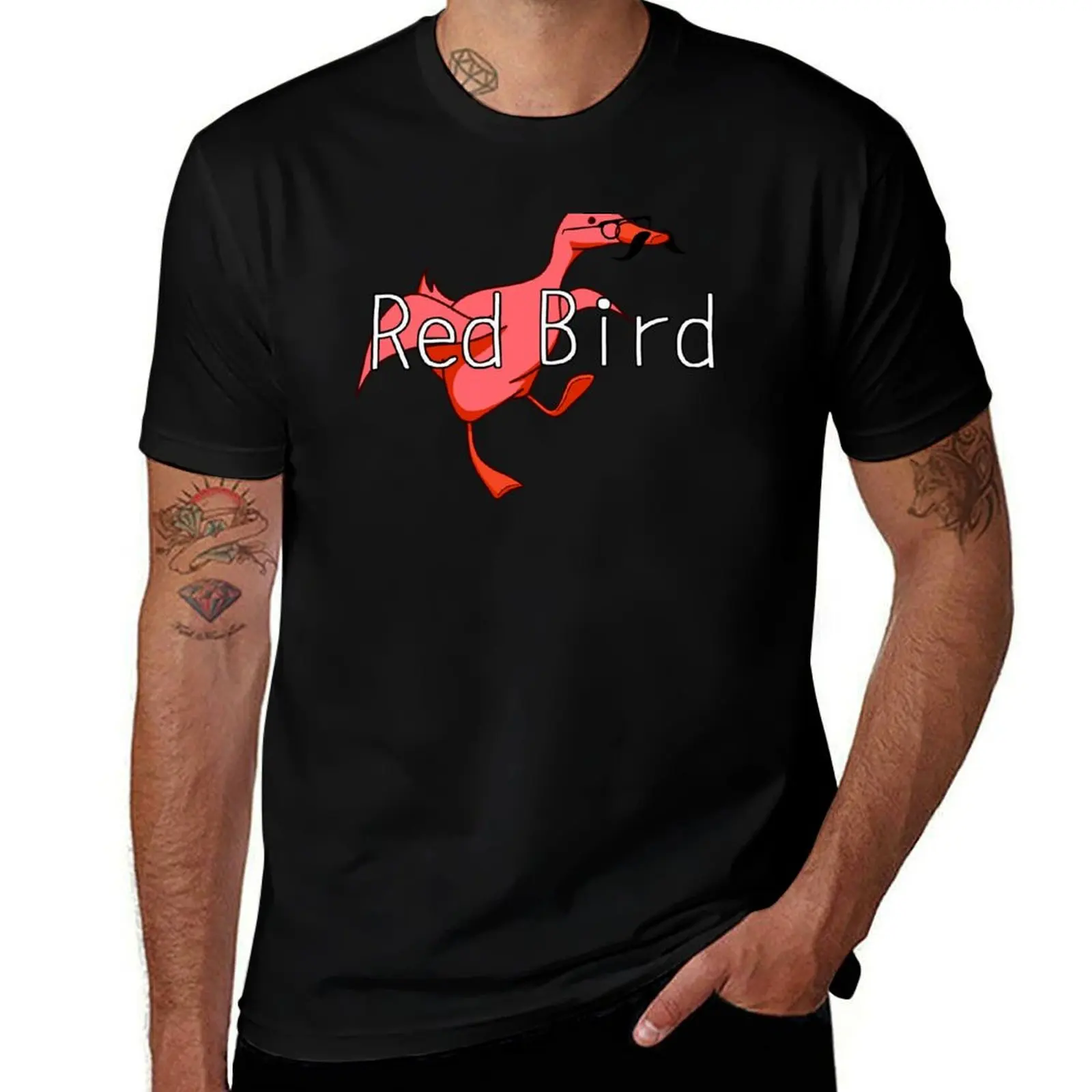 Red Bird Goose the Band T-Shirt custom t shirt animal prinfor boys anime stuff anime figures T-shirt men