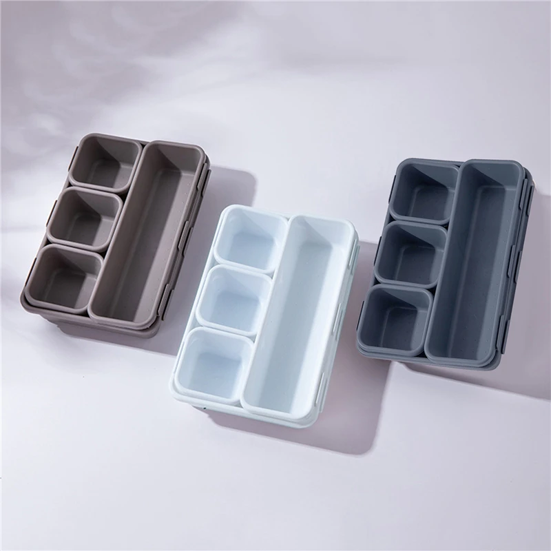 8pcs/set Adjustable Drawer Organizer Box Trays Make Up Cosmetics Sundries Divider Holder Kitchen Bathroom Closet Jewellery Box