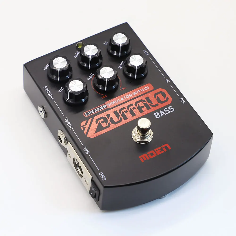 Moen BS-BA for Bass Buffalo Equalizer Effects Pedal Speaker Simulator with DI Headphone Outputs True Bypass DC 9V