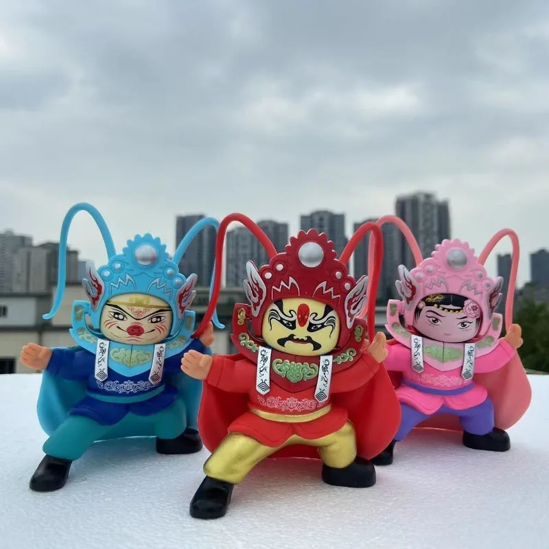 Sichuan Opera Panda Face Changing Doll Figurine Ornament Collectible Decoration Desktop Display Children Kids Birthday Holiday