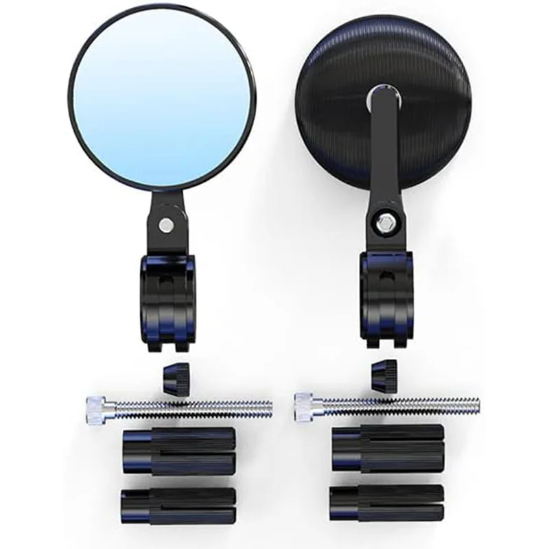 Motorcycle Rearview Handlebar Rearview Mirror Retro Round Blue Anti-Glare Side Mirror For HONDA CB350 GB350 2021 2022