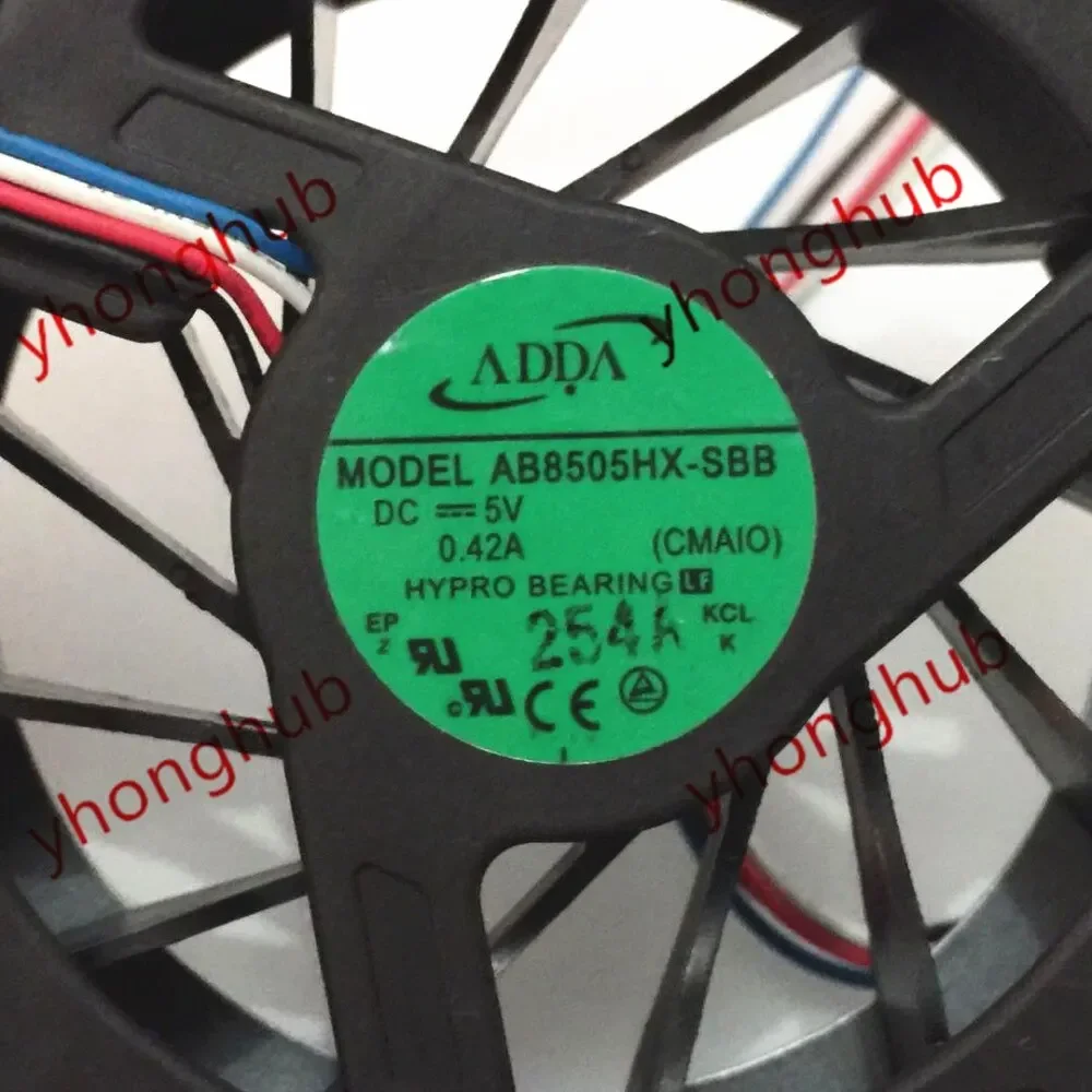 ADDA AB8505HX-SBB DC 5V 0.42A 4-przewodowy wentylator chłodzący do serwerów