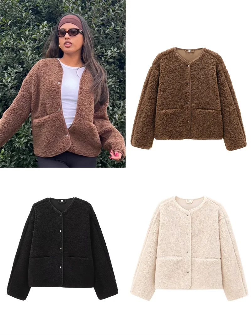 

Women's Jacket 2025 Autumn New Arrivals Solid Color Long Sleeve Single-Breasted Simple Style Blazer Elegant Lady Style Trendy an