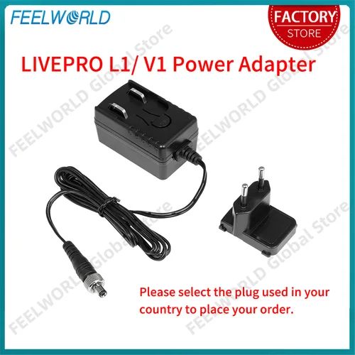 FEELWORLD DC 12V 1.5A Adaptador de corriente Fuente de alimentación conmutada para LIVEPRO L1 LIVEPRO L1 V1 Switcher
