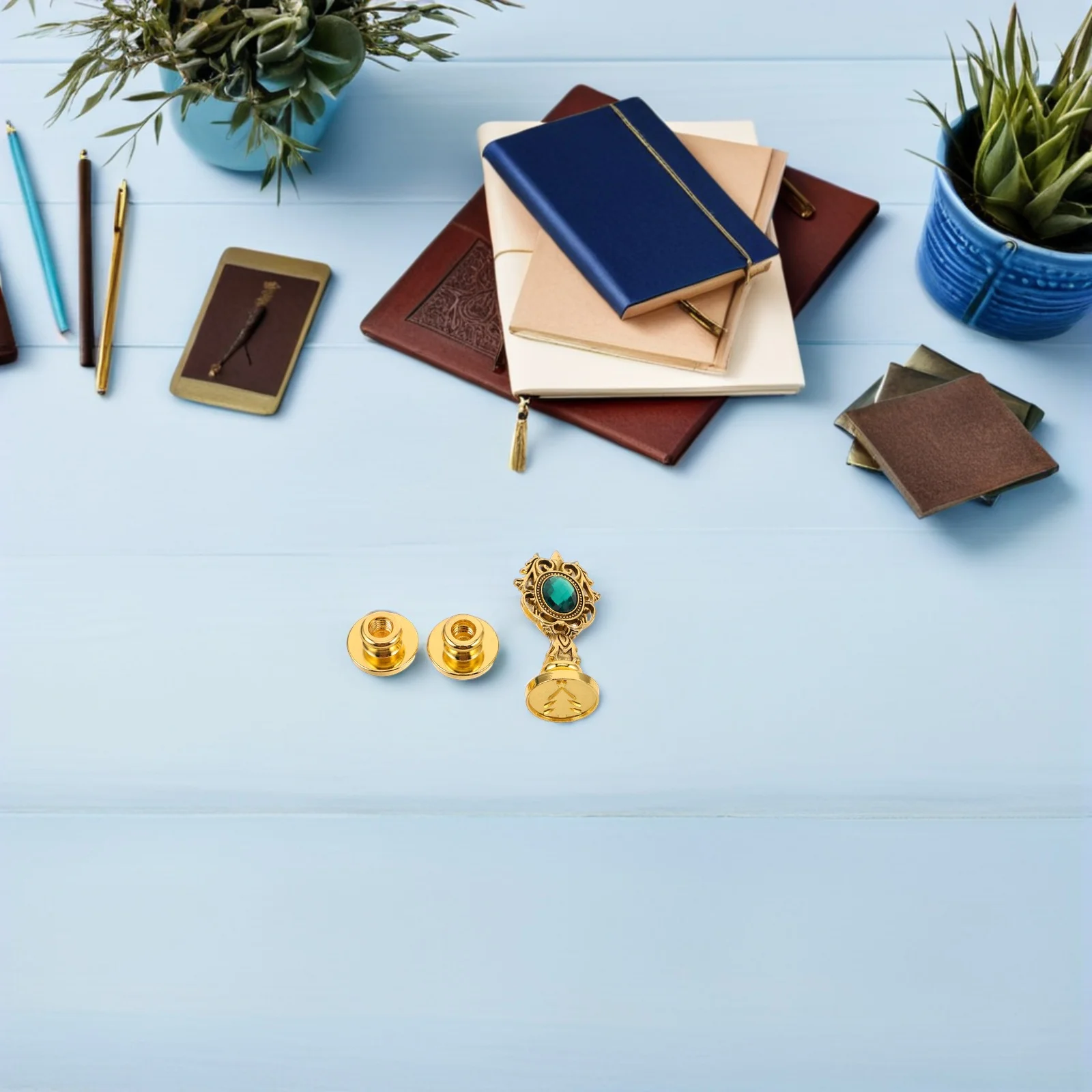 

1Set Retro Wax Seal Stamp Kit Creative Designs Long Lasting Colors Comprehensive Tools for Postcards Invitations