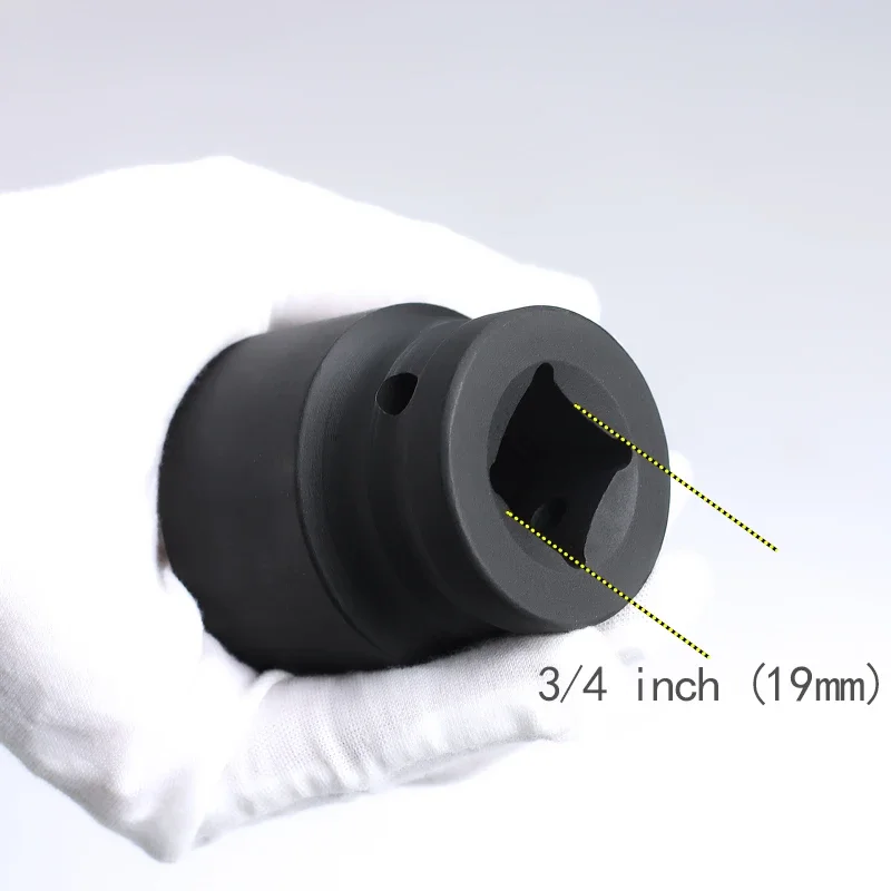 Imagem -02 - Soquete de Impacto Hexagonal Resistente Soquetes de ar Preto Pol Pol 17 mm 18 mm 19 mm 21 mm 22 mm 24 mm 27 mm 30 mm 35 Milímetros 38 Milímetros 41 Milímetros 46 Milímetros