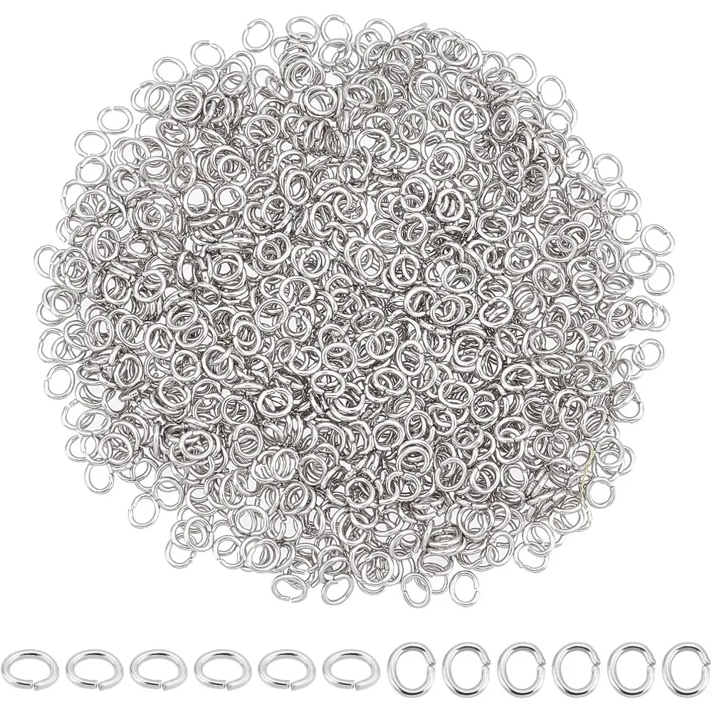 

1000pcs Open Jump Rings Stainless Steel Jump Rings 2mm Chain Connector Rings Connectors Jewelry Ring Small Jump Ring Jewelry