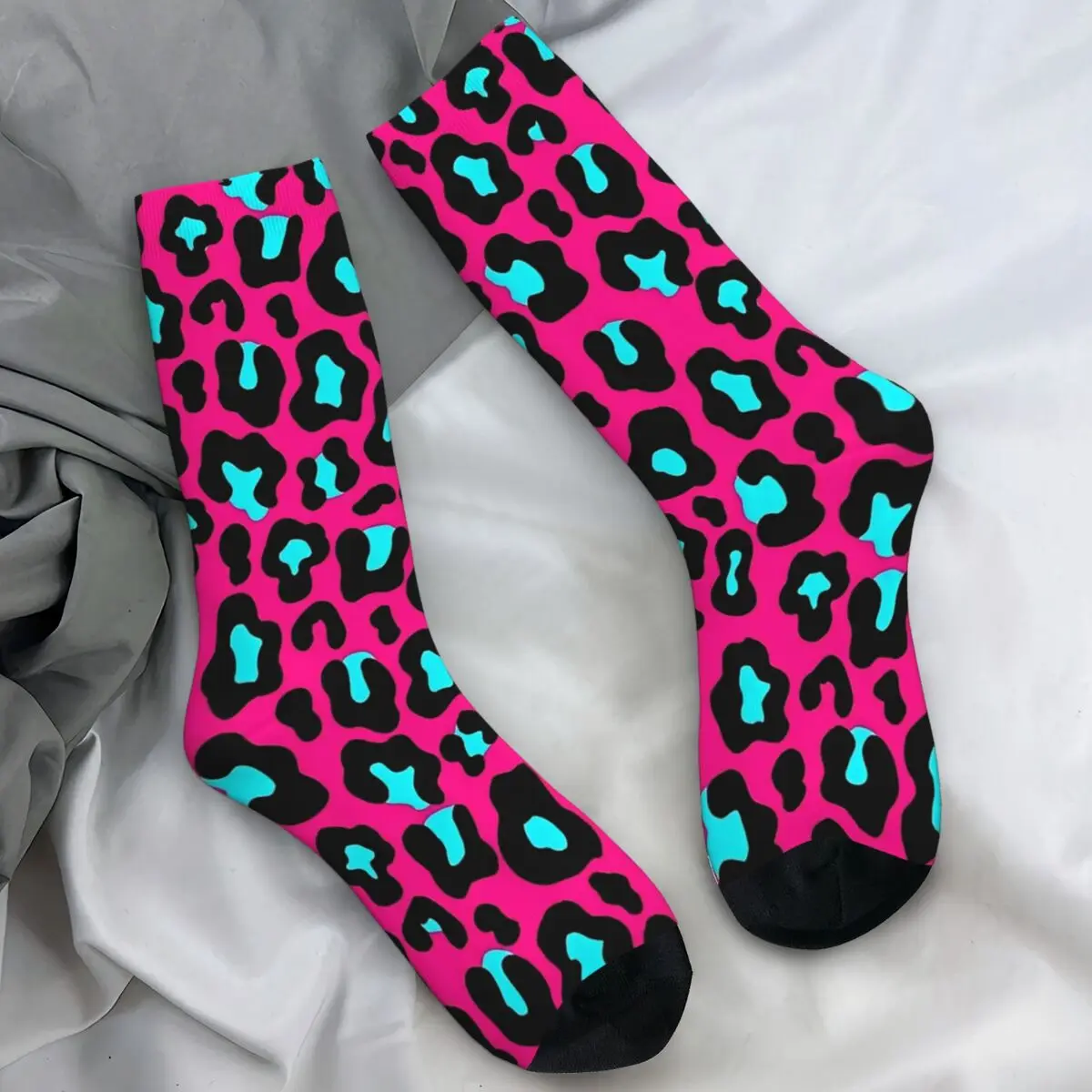 

Носки с леопардовым принтом, осенние чулки, забавные носки высокого качества для взрослых и мужчин, противоскользящие носки для скалолазания на заказ