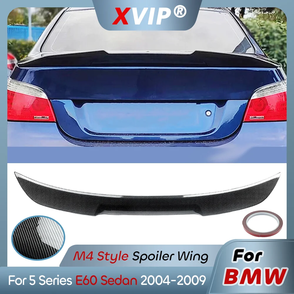 

Задний спойлер XVIP из глянцевого карбона в стиле M4 для BMW 5-й серии E60 Седан 2004-2009