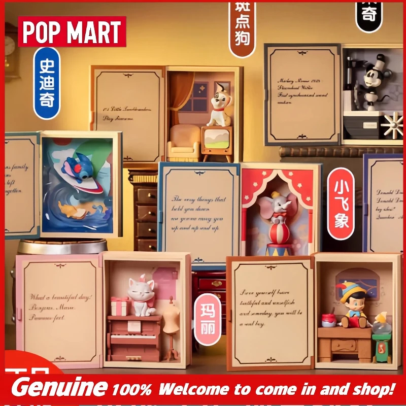 Nueva Caja Sorpresa Original de la Serie de Libros de Cuentos de Hadas Clásicos de Disney de Pop Mart, Colección de Juguetes Lindos y Modernos, Caja Misteriosa Sorpresa como Regalo