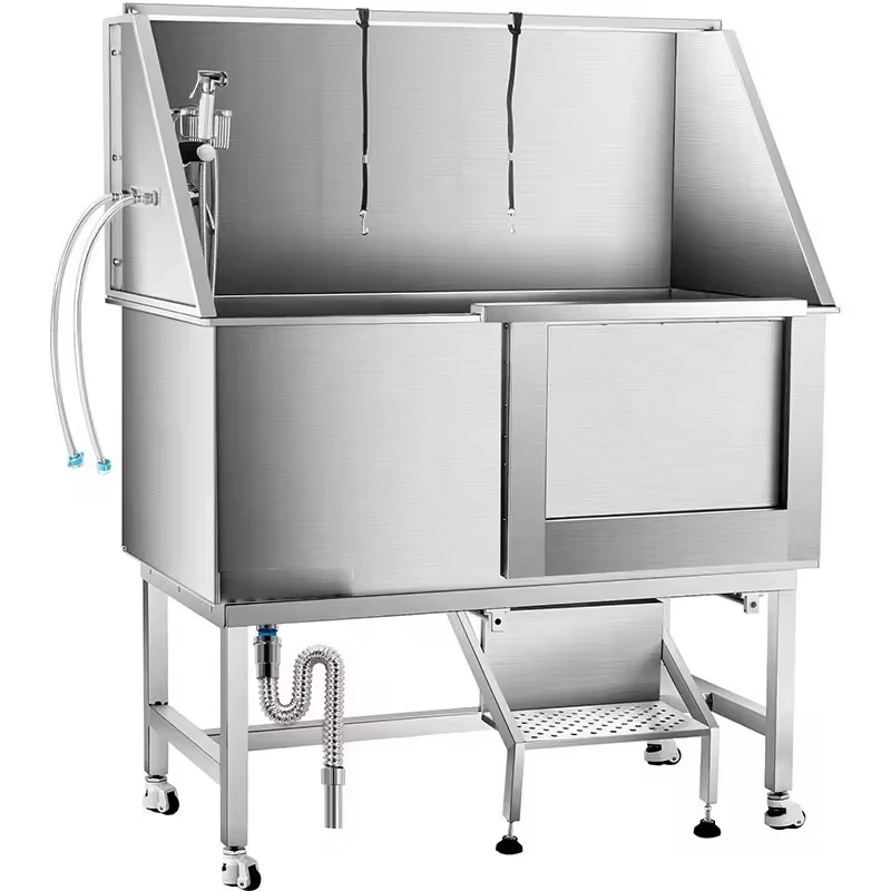 

Прочная ванна для домашних животных из нержавеющей стали для ухода за собаками и кошками. Экономичный, легко чистящийся многофункциональный инструмент для купания.